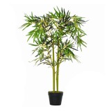 Planta artificiala, bambus cu ghiveci, verde, 16x120 cm, ART