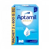 Lapte de inceput pentru 0-6 luni NUTRI-BIOTIK 1, 1200g, Aptamil, Aptamil Junior