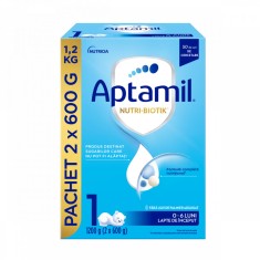 Lapte de inceput pentru 0-6 luni NUTRI-BIOTIK 1, 1200g, Aptamil