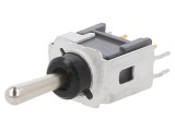 Comutator Basculant 3 Pozitii ON-OFF-ON 0.1A 28VAC