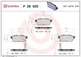 BREMBO P 28 025 PRIME LINE set placute frana disc