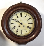 Ceas vechi functional de gara cu pendul - Lenzkirch A.G.U. Aktiengesellschaft f&uuml;r Uhrenfabrikation - pendula cca.1900