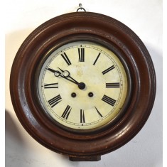 Ceas vechi functional de gara cu pendul - Lenzkirch A.G.U. Aktiengesellschaft f&uuml;r Uhrenfabrikation - pendula cca.1900