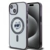 Husa MagSafe pentru Apple iPhone 15, Karl Lagerfeld, IML Choupette&#039;s Head, Transparenta
