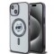 Husa MagSafe pentru Apple iPhone 15, Karl Lagerfeld, IML Choupette&#039;s Head, Transparenta