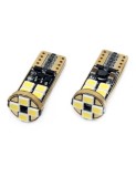 Set 2 bec led auto W5W Canbus T10 cu 12Smd UltraBright 12v/24v