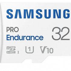 Card de memorie SAMSUNG PRO Endurance MB-MJ32KA/EU, microSDHC, 32GB, UHS-I U1, V10, Clasa 10 + Adaptor SD