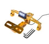 Suport numar si lampa moto &amp; atv, din aluminiu, culoare auriu, universal Cod Produs: MX_NEW AW568991Y