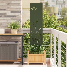 vidaXL Panou Decorativ de Grădină Altele Olivengr&oslash;nn 32 x 140 cm