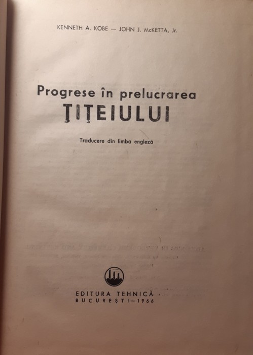 Progrese in prelucrarea titeiului