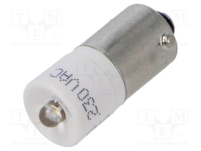 Lampă LED albă BA9S 230V EAO OptoHiT 1 diodă foto