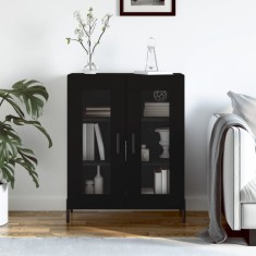 vidaXL Dulap, negru, 69,5x34x90 cm, lemn compozit 827797