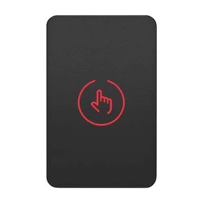 Buton de iesire Touch, plastic negru, montaj aparent, 12-24 Vcc, NO-NC-COM, LED, 86 x 55 mm CSB-86-P2 foto