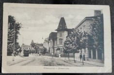 Carte postala, Sibiu strada Schewis, 1918