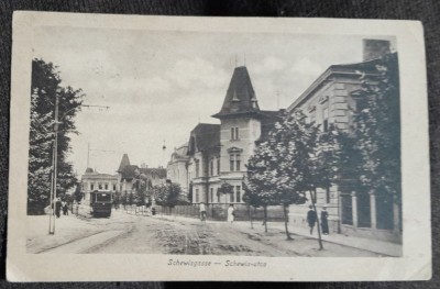 Carte postala, Sibiu strada Schewis, 1918 foto