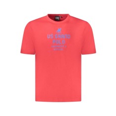 U.S. Grand POLO Tricou barbati cu imprimeu din bumbac, regular fit, rosu, S