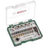 Bosch 2607017160 - Set capete de insurubare si chei tubulare mixte 27 bucati