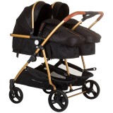 Cumpara ieftin Carucior gemeni Chipolino Duo Smart 2 in 1 obsidian gold