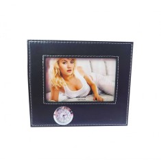 Rama foto 15x10, cu ceas, Piele ecologica, 1D311