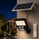 Corp Stradal Solar Novelite Suno 40W LED cu Senzor Miscare 3CCT IP54 - Iluminat Exterior Autonom Ecologic pentru Alei si Gradini Eficienta Mare