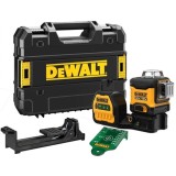Dewalt DCE089NG18 - Nivela laser cu linii 30 m +/-0.3 mm/m 3 linii laser fascicul verde proiectie 360 grade valiza speciala