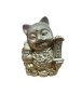 Statueta Pisica Maneki Neko Feng Shui, Mantre Wu Lou, 9.3cm, Decorativa Noroc si Prosperitate