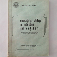 Operatii si utilaje in industria silicatilor - indrumator de laborator, 1983