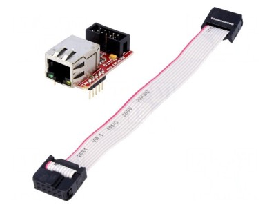 Kit Dezvoltare Microchip Cablu Conectare și Placă Prototip MOD-ENC28J60 foto
