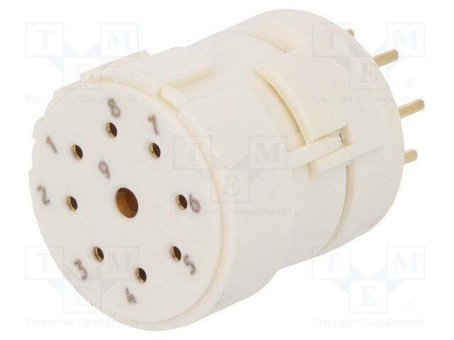 Conector HARTING M23 mamă 9 pini THT 200V inserturi contact