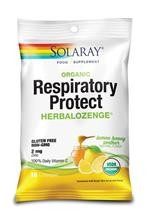 Dropsuri pentru Gat Respiratory Protect cu Gust de Miere si Lamaie 18dr.Solaray Secom Cod: seco.00464 foto