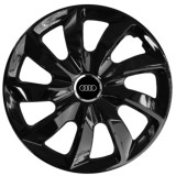 Set 4 Capace Roti 17 inch, Stig Negru Lucios Compatibil Cu Audi, Autohelix MSA