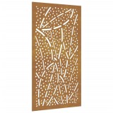 Cumpara ieftin Decor perete de gradina 105x55 cm design frunze otel Corten