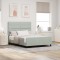 vidaXL Cadru de pat cu headboard Gri deschis 140 x 190 cm Catifea 3344939