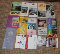 lot 11 pliante reclame noi hoteluri statiuni transilvania bazna covasna mamaia vatra dornei