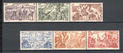 Wallis si Futuna.1946 Posta aeriana-Din Ciad pana la Rhin SV.106 foto