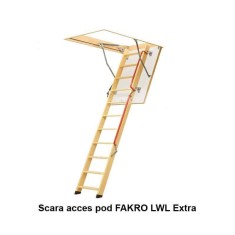 Scara pod FAKRO LWL Extra izolatie de 5 cm