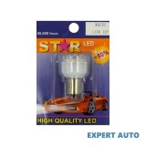 Set bec 1 faza ba15s 12 led 12v lumina galbena cod: 1156 Alta marca Alt model #7, Array