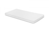 Cearsaf cu elastic din vascoza de bambus Sensillo 140x70 cm Alb