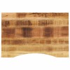 VidaXL Blat birou cu decupaj curbat 90x50x2,5 cm lemn masiv mango brut