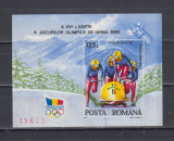 M1 TX8 2 - 1992 - JO de iarna de la Alberville - colita nedantelata, Sport, Nestampilat