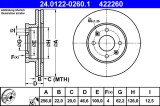 ATE 24.0122-0260.1 Disc frana