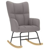 Scaun balansoar, gri taupe, material textil