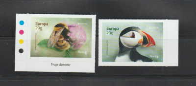NORVEGIA 2021 EUROPA CEPT - Serie 2 timbre autoadezive MNH** foto