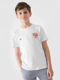 Tricou de suporter pentru copii - alb