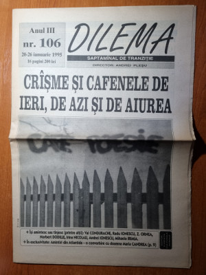 ziarul dilema 20-26 ianuarie 1995 foto