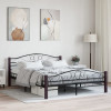 Cadru de pat, negru, 160 x 200 cm, metal GartenMobel Dekor, vidaXL