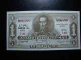 BOLIVIA 1 BOLIVIANO 1952 UNC