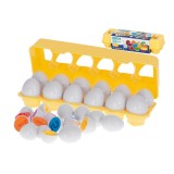 Set 12 oua cu cifre, joc montessori de potrivire si asociere