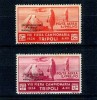 Tripolitania Italiana 1934 - Posta Aeriana Expres, Mi.No.221-222 neștampilate, cu șarniere
