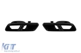 Nabucuri de evacuare negre tip S65 A Design potrivite pentru Mercedes S-Class W222 2017-2019 Performance AutoTuning